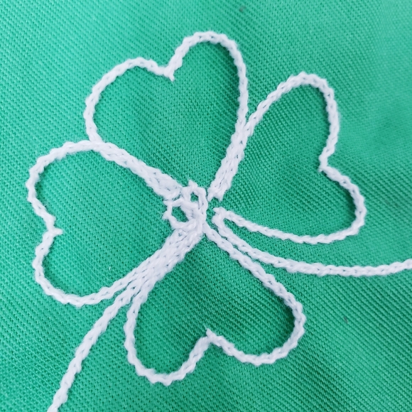 David Smith Green & White Skort Gold Skirt Athletic Wear Women's Size 16 - Picture 8 of 8